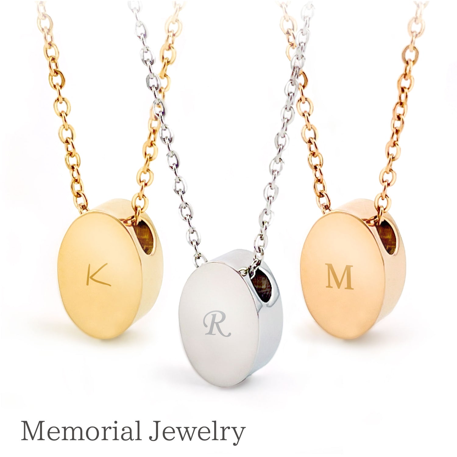 【名入れ 刻印】遺骨ペンダント（オーバル）ASHIFa