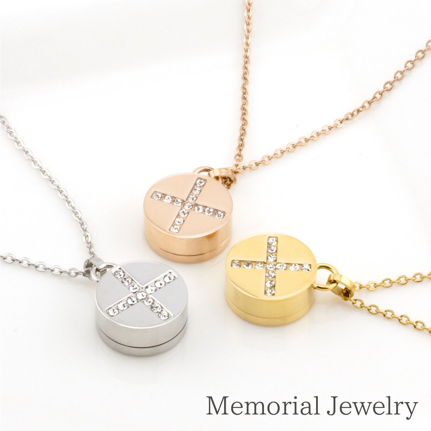 【名入れ 刻印】遺骨ペンダント（ストーンサークルクロス）ASHIFa