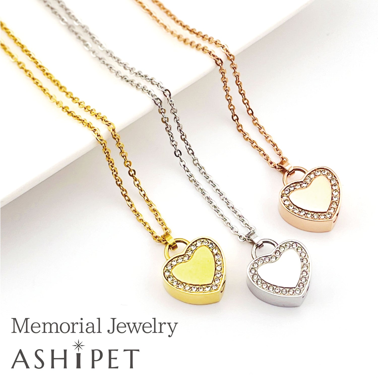 遺骨ペンダント（ストーンハート）ASHIPET